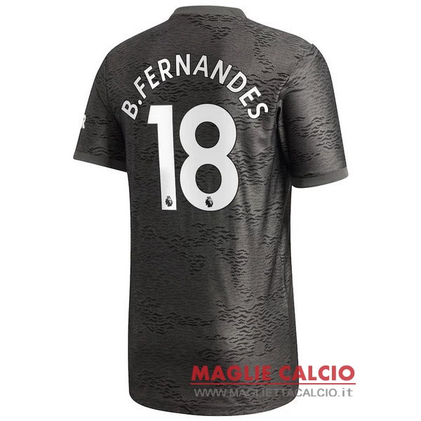 nuova maglietta manchester united 2020-2021 b. fernandes 18 seconda